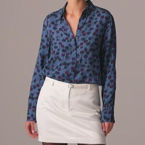 NWT J Crew Drapey Button-Up Shirt Size M
